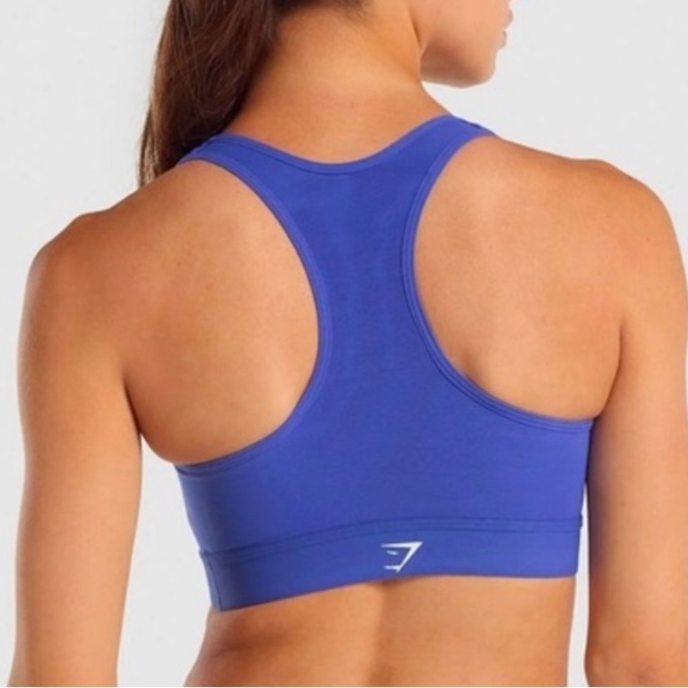 Gymshark Lightweight high support sports bra, blue, size medium
